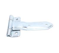 Annadue Charnière de Porte de Remorque de 8 Pouces, Sangle Coudée en Métal | Acier robuste, forme décalée en angle, pivot de portail de camping-car, poignée de cadre inégale, action de balancement