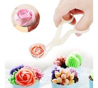 Annadue Ciseaux à Fleurs en Plastique, Ciseaux à Fondant pour Artisanat de Sucre, pour le Transfert de Gâteaux, Outil de Décoration de Pâtisserie, élévateur de Transfert de Crème pour la Décoration
