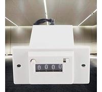 Annadue Compteur D'impulsions électromagnétiques Mécanique à 4 Chiffres | Instrument à affichage numérique, enregistrement total cumulatif, installation de type panneau, industries textiles