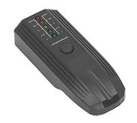 Annadue Compteur EMF, Détecteur de Rayonnement électromagnétique avec Indicateur LED Couleur, Testeur de Force électromotrice 50 60 Hz pour le Bureau à Domicile (BLACK)