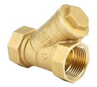 Annadue Connecteur de Vanne de Filtre à Crépine en Laiton en Forme de Y à Filetage Femelle BSPP de 1" avec Filetage de Haute Précision, Antirouille, Filtre à Eau et à de 1,6 MPa