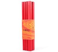 Annadue Crayons de Charpentier Octogonaux Rouges Durs, Paquet de 10 175 Mm, Crayons de Construction en Bois pour le Marquage de la Construction, à Bois Professionnels Robustes pour Charpentier