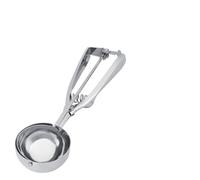 Annadue Cuillère à Crème Glacée, Gâchette de Cuillère à Biscuits en Acier Inoxydable, à Melon pour la Cuisson, Gadget de Cuisine (6CM)