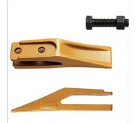 Annadue Dent de Godet de Mini-pelle 7,5" X 1,9" Dent de Godet Boulonnée pour Mini-pelle 08-20, Chargeuse-pelleteuse Compacte, Dents de Rechange en Acier allié Résistant à l'usure avec Boulons et