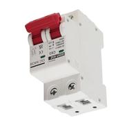 Annadue Disjoncteur 63A DC 1000V 2P pour Systèmes Solaires | Montage sur rail DIN, capacité de coupure 6 000 A, boîtier PA66, extincteur à arc magnétique, conception modulaire