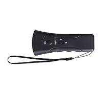Annadue Dispositif de Contrôle des Aboiements de Chien à Ultrasons, Dispositif Anti-aboiement Portable avec Lampe de Poche LED à Double Tête pour l'entraînement, Bouchon d'écorce de Chien