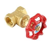 Annadue DN15 Laiton Robinet à Vanne pour Eau Gaz | Laiton massif, débit direct, faible résistance, bidirectionnel, industriel, équipement mécanique