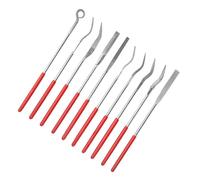 Annadue Ensemble de Limes 10 Pièces, Limes Abrasives Multi-formes pour Acier, Céramique, Verre, Outils Manuels avec Poignée Antidérapante, à Coupe Rapide pour Roulement d'engrenage de Moule