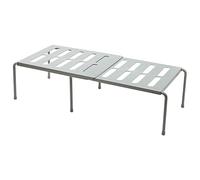 Annadue Étagère d'armoire Empilable Extensible, Organisateur de Rangement pour étagère de Comptoir de Cuisine, Organisateur d'armoire pour Assaisonnement de Vaisselle de Placard, 'Armoire de (Grey)