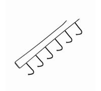 Annadue Étagère de Placard à Crochet Suspendu, Support de Rangement, Support Organisateur de Cuisine Multifonction, Crochet de Garde-robe pour Sac à Serviettes, Tasse, Blanc (BLACK)