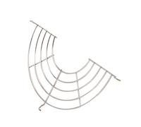 Annadue Étagère de Wok et Grille de Refroidissement en Acier Inoxydable, Lot de 2 Grilles à Frire Semi-circulaires pour Poêle, Support à Vapeur Robuste Résistant à la Chaleur avec Crochets, Grande