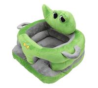 Annadue Fauteuil de Sol en Peluche pour bébé avec Soutien Dorsal (Style | Forme d\'ours de dessin animé, tissu en peluche doux, pratique assise pour nourrissons, canapé de sol, Design Animal Adorable