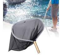 Annadue Filet d'écumage de Feuilles de Piscine pour Piscine-râteau en Robuste avec Poignée à Fermoir pour Poteau Télescopique, Pelle à Mailles Fines pour Feuilles, Insectes, élimination des Débris