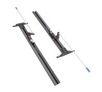 Annadue Guide de Rail Parallèle pour Scie Circulaire, en Alliage | Jeu de rails de scie circulaire, support de rail de guidage fixe, avec lentille grossissante, pour outils de coupe