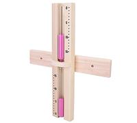 Annadue Horloge de Sable, Sablier en Bois, Minuterie en Verre de 15 Minutes pour Salle de Sauna pour Décoration Murale de la Maison, Cadeau de Sablier de Sable Rose pour la Méditation au Sauna