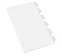 Annadue Intercalaire A6 avec Onglets Dauphin, 4 Jeux PP Plastique, pour