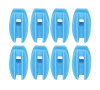 Annadue Isolateur de Clôture électrique, 100 Pièces Isolant de Poteau de Tube carré Météo pour Fil d'acier, Isolateur de Clôture électronique à Impulsion pour Agricole (BLUE)