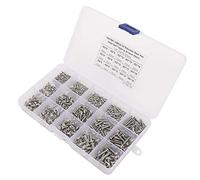 Annadue Jeu de Vis Assorties M2 M3 M4, 500 Pièces, Kit de Vis en Acier Inoxydable, Assortiment de à Métaux Métriques de 15 Tailles pour la Réparation de la Maison, Boîte en Plastique Pratique