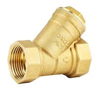 Annadue Laiton Y Strainer Filtre Vanne 1 Pouce BSPP Femelle | Crépine de Type Y, Filtration Fine, Construction en laiton, système de plomberie, haute pression, milieu eau-, Durable