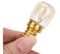 Annadue Lot de 10 Ampoules E14 Haute Température 300 ℃ pour Four à -ondes, 220-240 V 15 W 25 W, Base de Lampe en Laiton, Pièces de Rechange pour Accessoires d'éclairage Intérieur de Four, 25 X 55