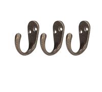 Annadue Lot de 20 Crochets Muraux Vintage en Bronze Antique, Crochets Décoratifs à Suspendre pour Cuisine de Ferme, Entrée, Salle de Bain, Alliage de Zinc Robuste Résistant à la Rouille