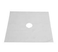 Annadue Lot de 4 Couvercles de Brûleur de Cuisinière à Gaz, Tapis de Protection Antiadhésif contre l'huile, Doublure de Protection de Cuisinière à Gaz pour la Cuisine, Protecteurs de Brûleur (SILVER)
