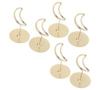 Annadue Lot de 6 Porte-numéros de Table en Forme de Lune, Porte-notes, Mémo, élégant Présentoir de Cartes de Table pour Photos, Menus, Photos, Accessoires de Bureau Compacts pour la Maison, le