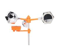 Annadue Lumière Solaire Sonore Effaroucheur D'Oiseaux Rotation 360 | Réflecteur rotatif, dissuasion des clignotants, champ de verger, protection contre les intempéries, volume élevé