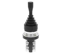 Annadue Manette à Bascule Momentanée 4NO Retour par Ressort pour Commande | Momentané à 4 positions, 220 V 380 V, protection IP55, ouverture de montage de 30 mm, manchon en caoutchouc