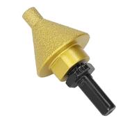 Annadue Mèche de Chanfreinage en Diamant de 38 Mm, Agrandissement du Trou, Coupe, Meulage avec Tige d'adaptation M14 pour Meuleuse d'angle, Foret à Fraiser de Brasage Diamant de Haute Précision