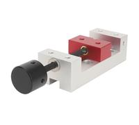 Annadue Mini étau de Table à Pince Plate en Aluminium de 50 Mm, Outil de Fixation d'étau de Perceuse de Précision pour Atelier, Poli et oxydé, usiné CNC
