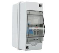 Annadue Minuterie Numérique avec Interrupteur Pneumatique pour Extérieur | Relais temporisé programmable, protégé contre les intempéries, montage sur rail DIN, 24 paramètres de groupe, écran LCD
