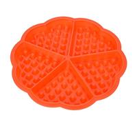 Annadue Moule à Gaufres en Silicone, Moule de Cuisson Antiadhésif à 4 Cavités pour Gâteau au Chocolat, de Cuisson de Petit Déjeuner Flexible pour la Cuisine à Domicile (En forme de coeur)