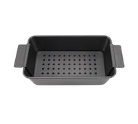 Annadue Moule à Pain de Viande avec Plateau égouttoir en Acier au Carbone | Moule à pain en acier au carbone, revêtement antiadhésif, insert de vidange de graisse, répartition uniforme de la chaleur,
