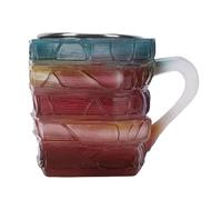 Annadue Mug Livre Peint Résine Tasse Livres Empilés 3D | Résine peinte à la main, conception de pile de livres, d’inspiration littéraire, pour le thé au café, idée cadeau unique