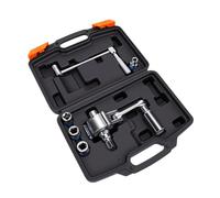Annadue Multiplicateur de Couple 1:16 avec 4 Douilles pour Pneu | Construction robuste en acier allié, entraînement carré de 1 à 2 pouces, 9 mm, 17 mm, 19 mm, 21 mm, kit d\'urgence en