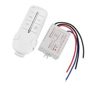 Annadue ON/OFF AC180-240V Récepteur sans Fil Lampe Lumière RF Télécommande Interrupteur, 4 Voies 4x1000W sans Fil Interrupteur à Distance pour l'éclairage Domestique (MR701 Charge monocanal 1*1000W)