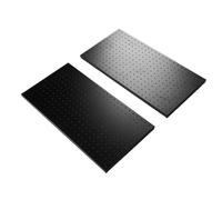 Annadue Organisateur Mural en Panneau perforé Robuste, 2 Pièces, 24x12 Pouces, 288 Trous, Panneau Mural en Métal pour Magasin, Entrepôt, Garage, Noir