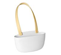 Annadue Panier Suspendu pour égouttoir de Cuisine avec Trous de Vidange, Panier de Vidange d'évier Souple et Flexible de Grande capacité, Sac Suspendu pour Porte-éponge d'évier de Cuisine (Blanc