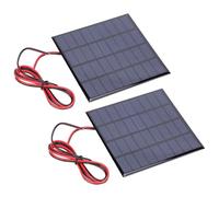 Annadue Panneau Solaire en Polysilicium 2W 9V DC, Module de Chargeur de Batterie avec Câble de 100cm pour Lampes Solaires, Lampes de Pelouse, Projets de Bricolage