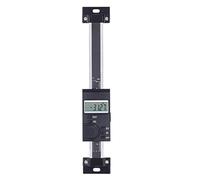 Annadue Pied à Coulisse Vertical IP45, échelle Linéaire Numérique étanche avec écran LCD pour Fraiseuses, Outil de Mesure en Acier Inoxydable de 0 à 6 Pouces/0 à 150 Mm avec Réglage du Zéro (0-100mm)