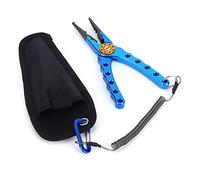 Annadue Pince à Leurre de Pêche, Outil Multifonction pour Enlever les Hameçons, Pince de Pêche en Alliage d'aluminium pour équipement de, Outils de Antirouille avec Extracteur d'hameçon, Portable