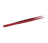 Annadue Pincettes à Pointe Fine, Pincettes de Précision pour la Réparation de Téléphones Portables et de PC, en Acier Inoxydable Résistantes à la Corrosion, à Pointe Droite pour Souder (rouge)
