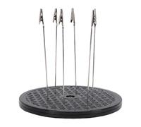 Annadue Plateau Tournant de Pulvérisation de Peinture de 7.5 Pouces de Diamètre, Base de Support de Peinture Modèle Rotatif à 360 Degrés avec 6 Bâtons à Clips pour la Modélisation