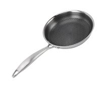 Annadue Poêle à Frire en Acier Inoxydable 316, Poêle à Fond composé, à Frire Antiadhésive Universelle pour Tables de Cuisson à Gaz à Induction (24cm)