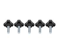 Annadue Poignée Triangulaire en Plastique M10, 30mm, pour Vis | Vis de serrage de bouton avec torsion manuelle, pour pièces de machines et fixation de bricolage
