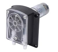 Annadue Pompe Péristaltique DC12V 1500 Ml/min Pompe Doseuse de Liquide à Haut Débit Tube en Silicone de qualité Alimentaire à Double Tête Moteur à Engrenages CC à Faible Bruit pour Machine à Laver