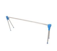 Annadue Portant de Voyage en Acier Inoxydable Rétractable Pliable | Portable léger, hauteur réglable rétractable, pieds antidérapants, utilisation multi-scènes, avec sac de rangement