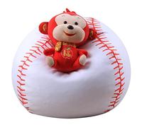 Annadue Pouf Beanbag 18 Pouces Housse avec Fermeture Eclair pour Enfants | Sac de rangement pour jouets en peluche, tissu polyester durable, avec fermeture éclair robuste pour le jeu