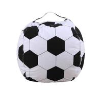 Annadue Pouf Beanbag 18 Pouces Housse avec Fermeture Eclair pour Enfants | Sac de rangement pour jouets en peluche, tissu polyester durable, avec fermeture éclair robuste pour le jeu